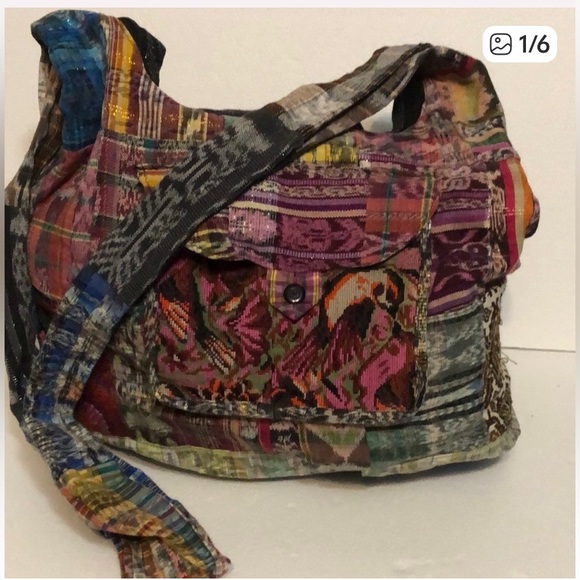 Handbags - Patchwork Boho Multicolor Crossbody Bag